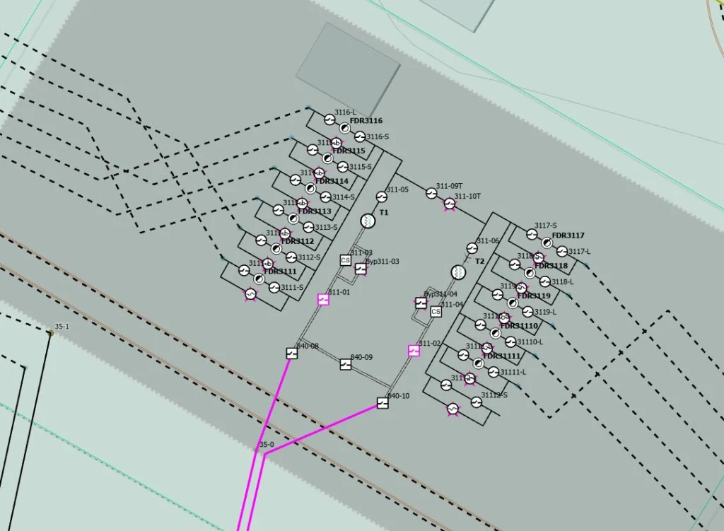 arcgis utility network enables modeling of substation internals with real world representation including the positions orientations and interactive relationships of electrical components